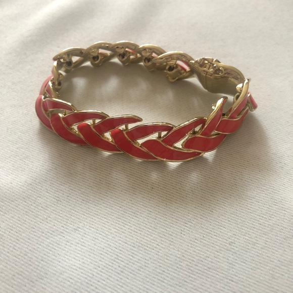 Jewelry - Orange and Gold Braided Bracelet